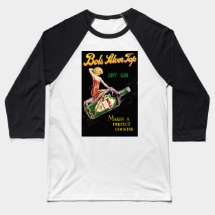 Vintage Travel Poster The Netherlands Bols Silver Top dry Gin Baseball T-Shirt